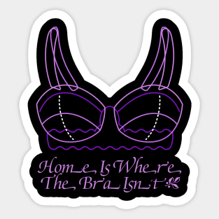 No bra club Sticker